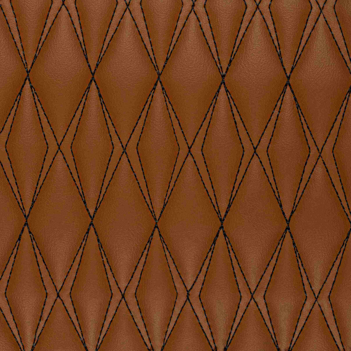 Tapis de Sol 3D sur Mesure Premium Luxus – Motif Double Losange Marron Chocolat
