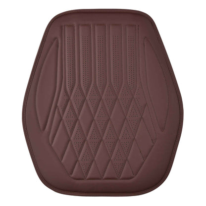Luxus SeatSkin™ Housses de Siège sur Mesure en Similicuir – Motif Losange Marron Caramel