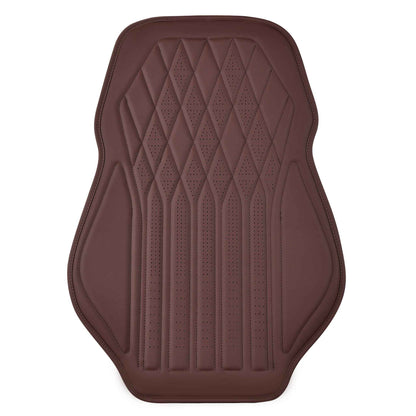 Luxus SeatSkin™ Housses de Siège sur Mesure en Similicuir – Motif Losange Marron Chocolat